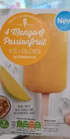 Mango and passionfruit ice lollies
