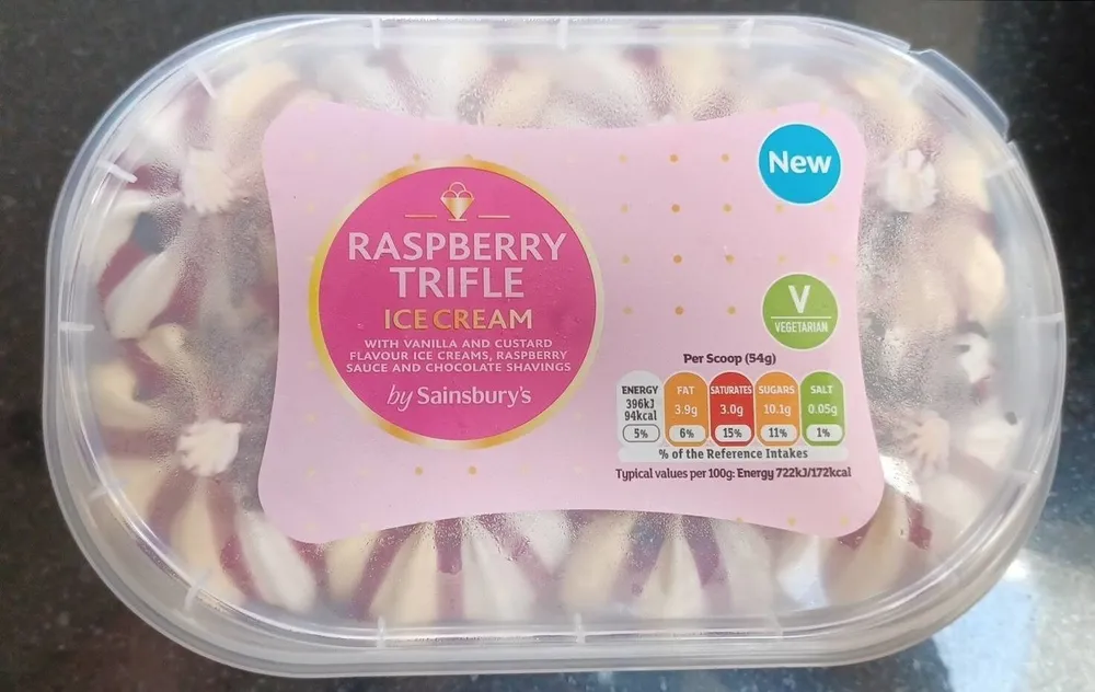 Raspberry Trifle ice cream
