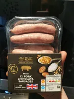 12 Porc Chipolata Sausages