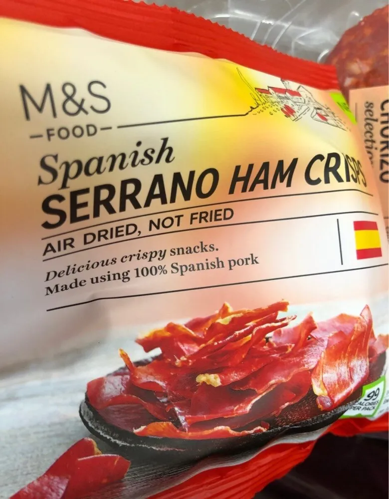 Serrano ham crisps