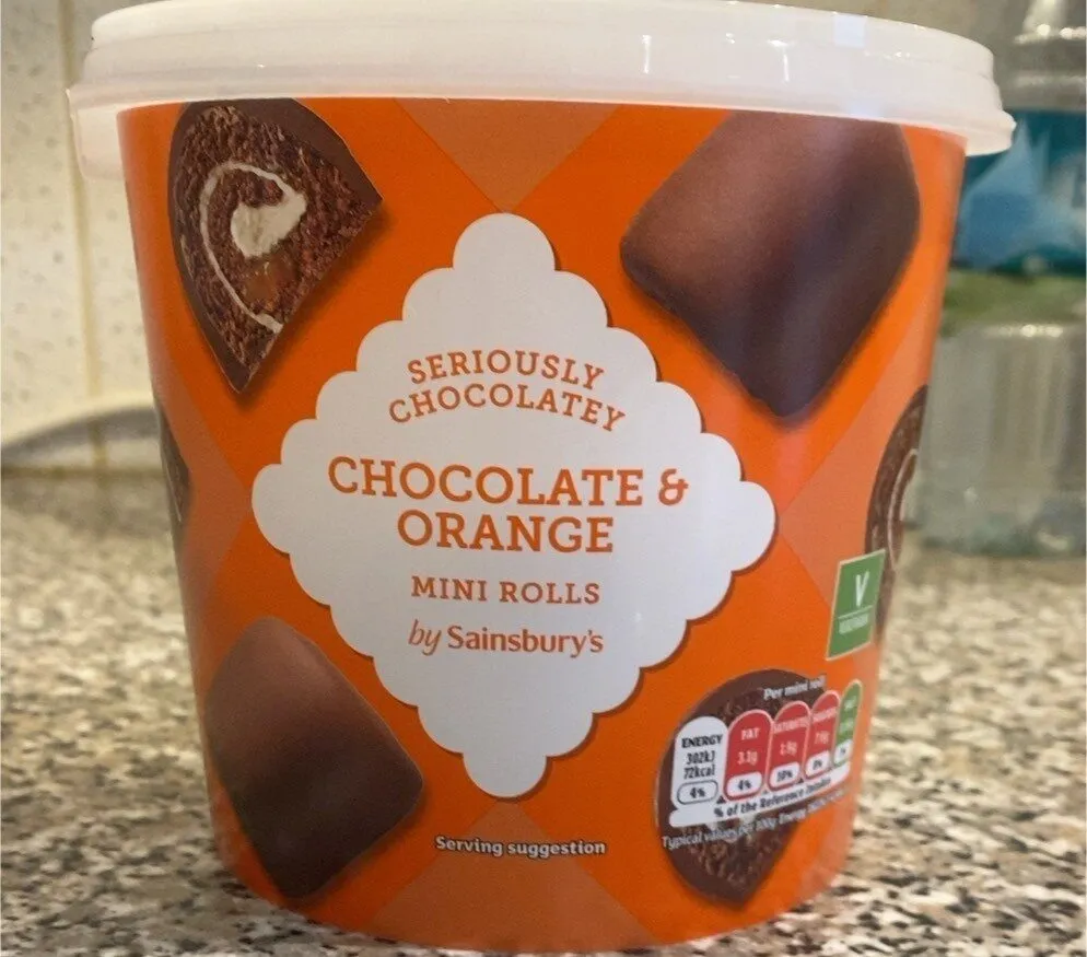 Chocolate & orange mini rolls