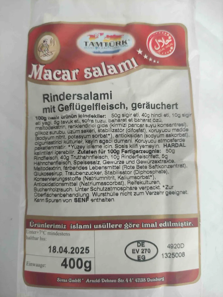 Rindersalami