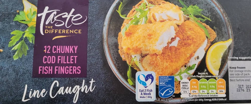 Chunky Cod Fish Fingers