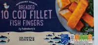 Cod fillet fish fingers