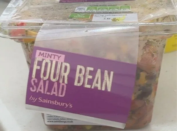 Minty four bean salad