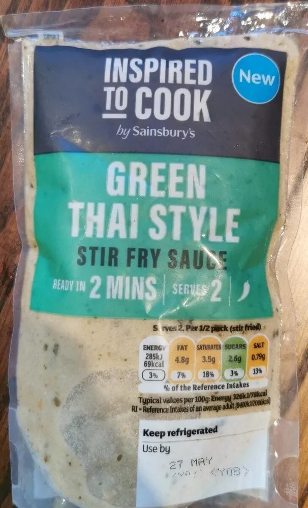Green Thai style stir fry sauce