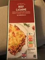 beef lasagna by Sainsbury’s