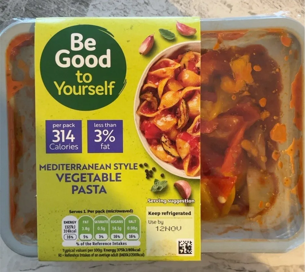 Mediterranean style vegetable pasta