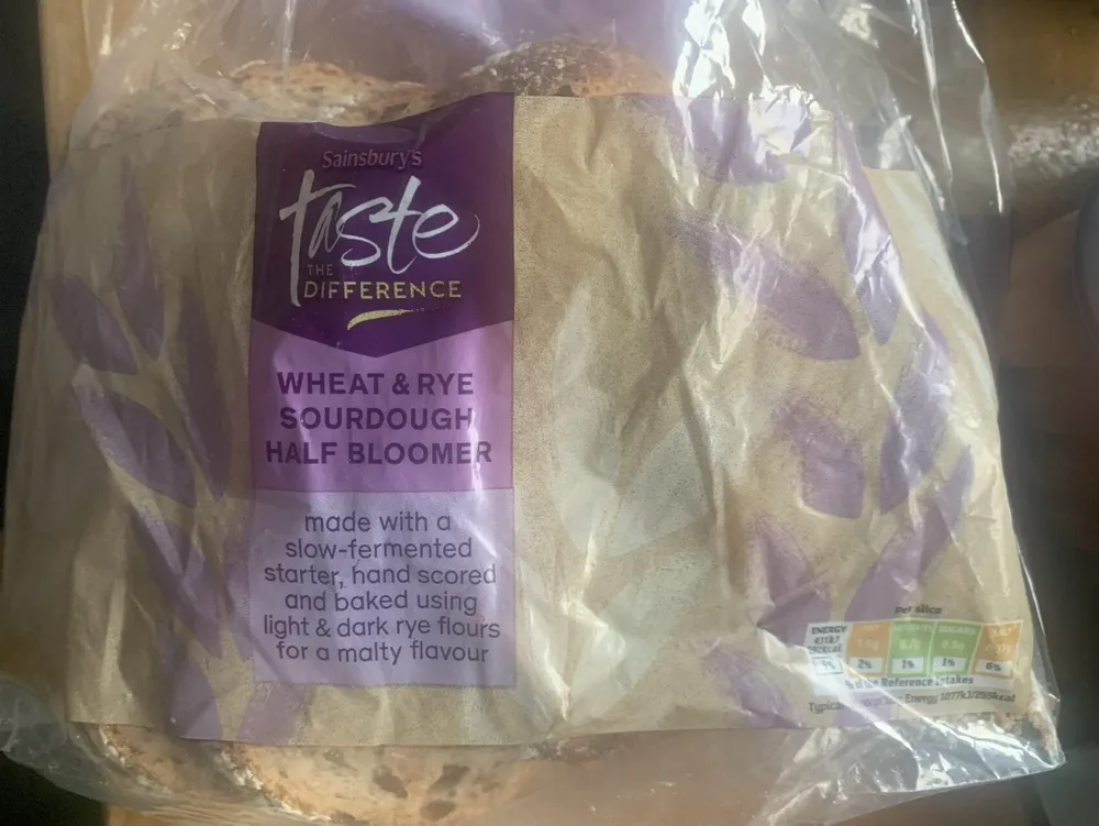 Wheat & Rye Sourdough Half Bloomer