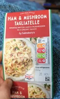 Ham and mushroom tagliatelle