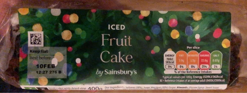 Iced Fruit Cake