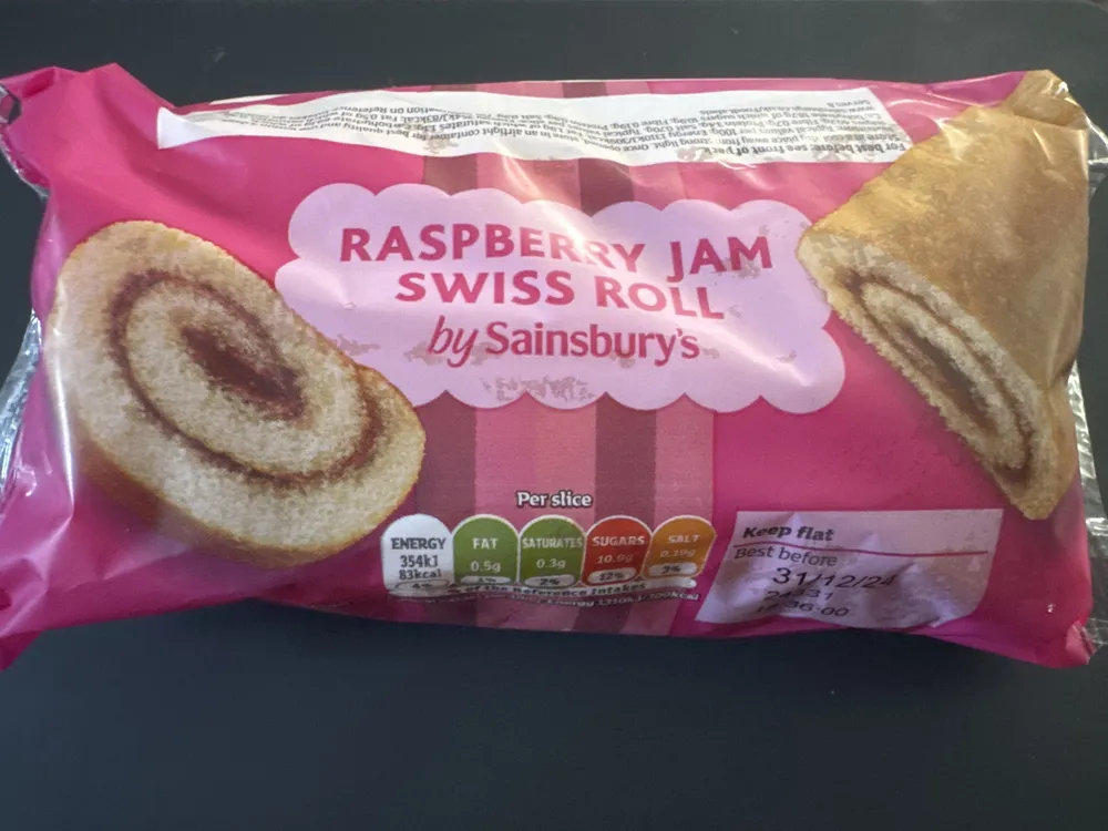 Raspberry Jam Swiss Roll