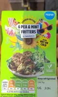 Pea and mint fritters