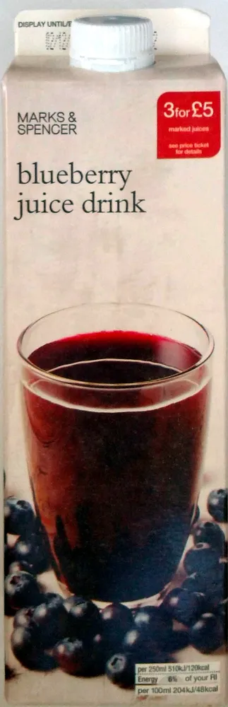 Blueberry Juice Drink