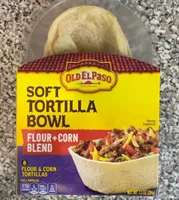 Flour And Corn Blend Soft Tortilla Bowl 8 Count