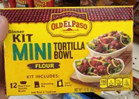 Old El Paso Mini Flour Tortilla Bowl Mexican Dinner Kit