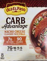 Nacho Cheese Flavored Taco Shells