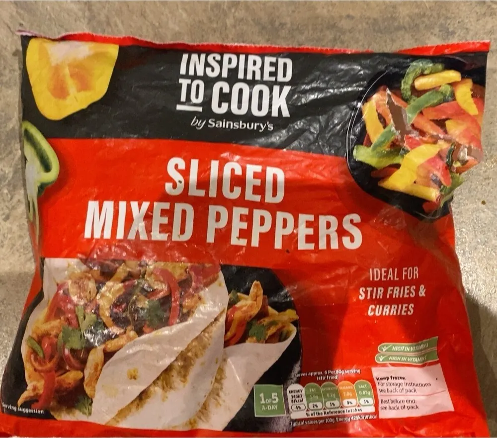 Frozen peppers
