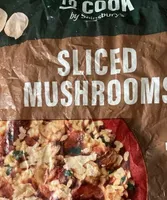 Sliced mushrooms