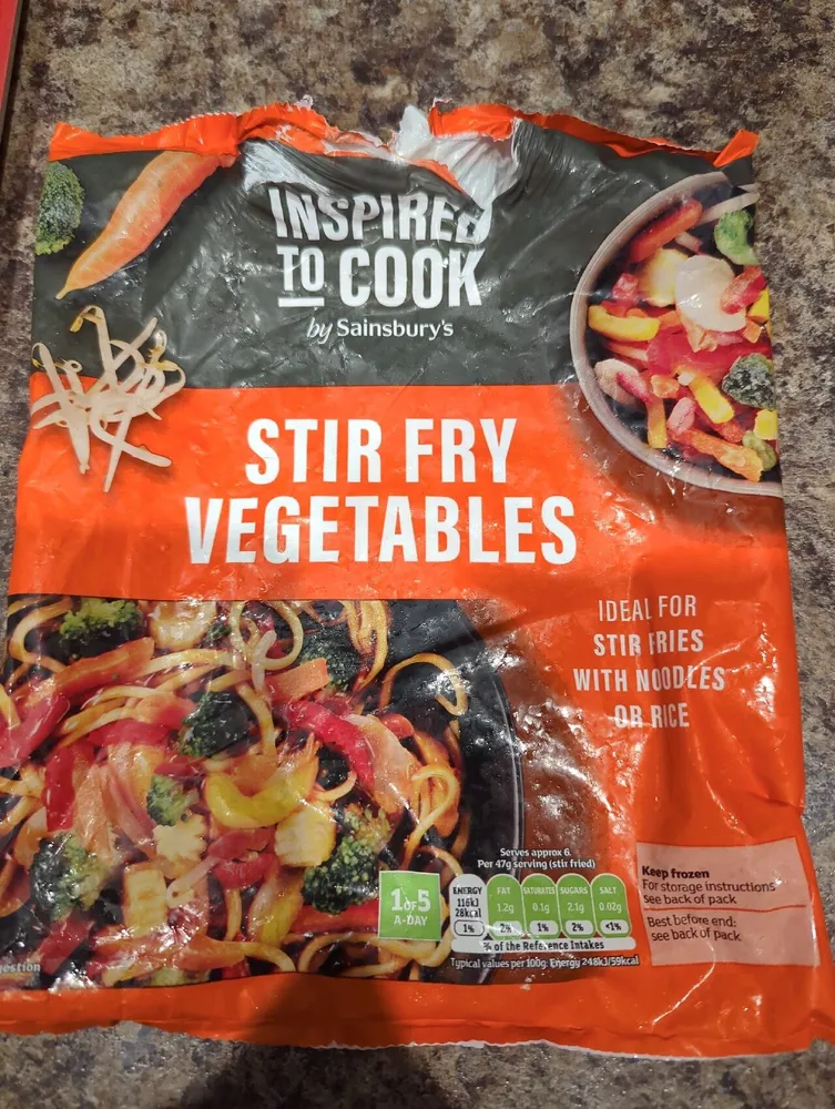 Stir fry vegetables