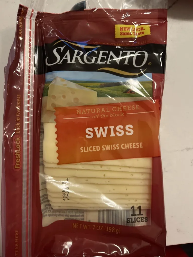 Swiss Sliced Swiss Cheese