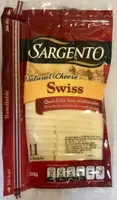 Queso estilo suizo en rebanadas