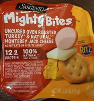 Mighty Bites Uncured Oven Roasted Turkey & Natural Monterey Jack Cheese