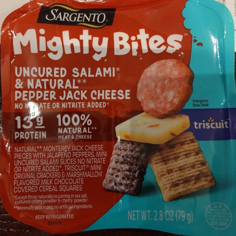 Mighty Bites Uncured Salami & Natural Pepper Jack Cheese