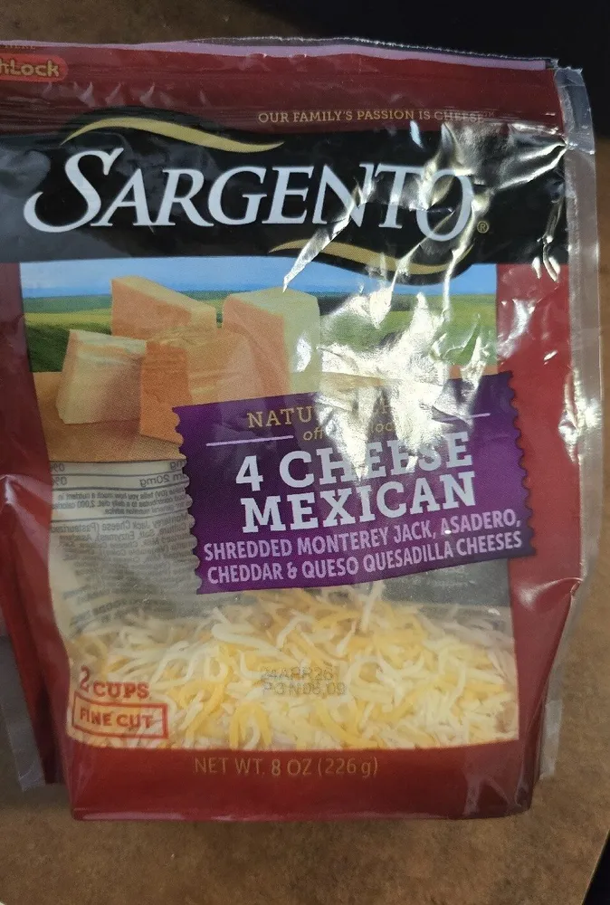 4 Cheese Mexican Shredded Monterey Jack, Madero, Cheddar & Queso Quesadilla Cheeses