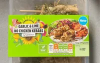 Garlic and lime chicken kebabs