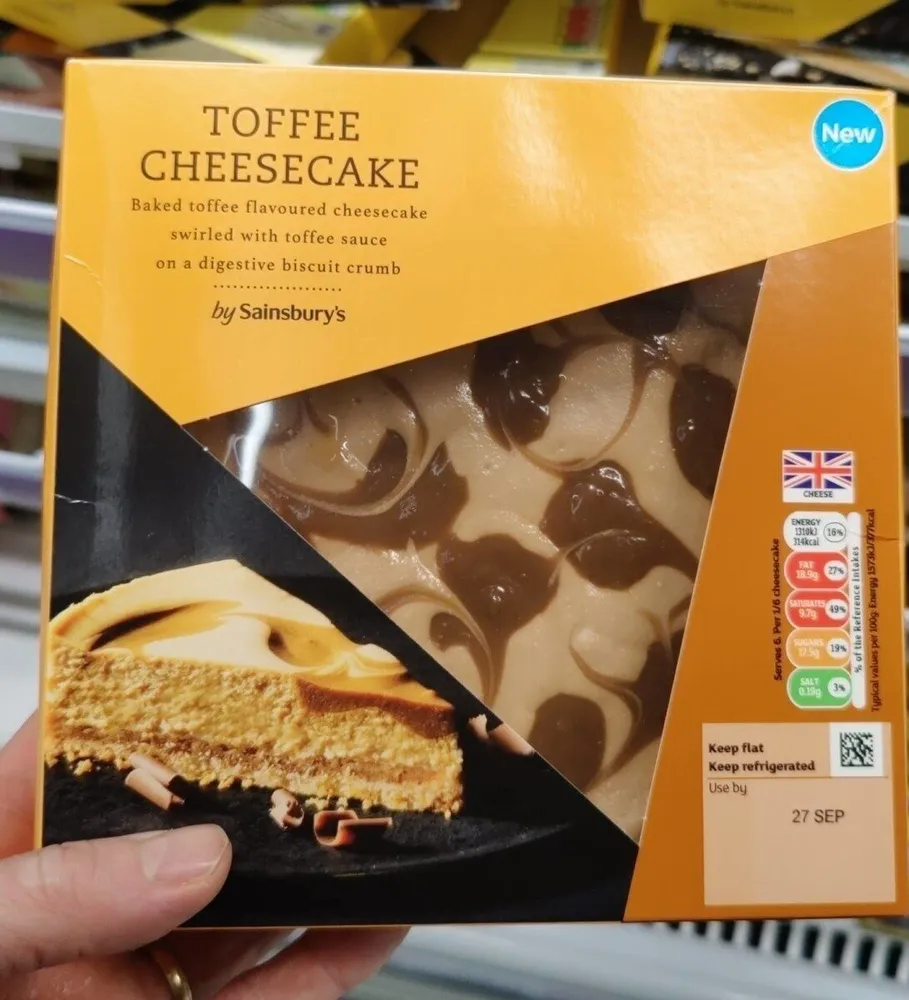 Toffee cheesecake
