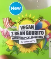 Vegan 3 bean burrito