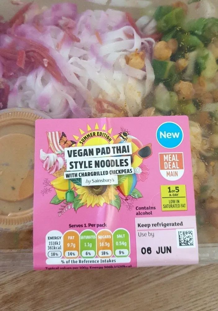 Vegan Pad Thai Style Noodles