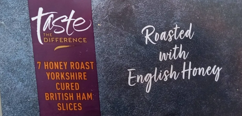 Cooked and Honey Roasted formed Yorkshire cured ham slices