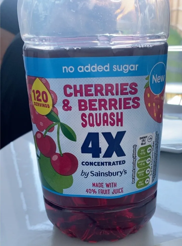 Cherries and berries squash