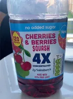 Cherries and berries squash