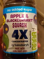 Apple and blackcurrant squash