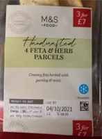 Feta and herb parcels