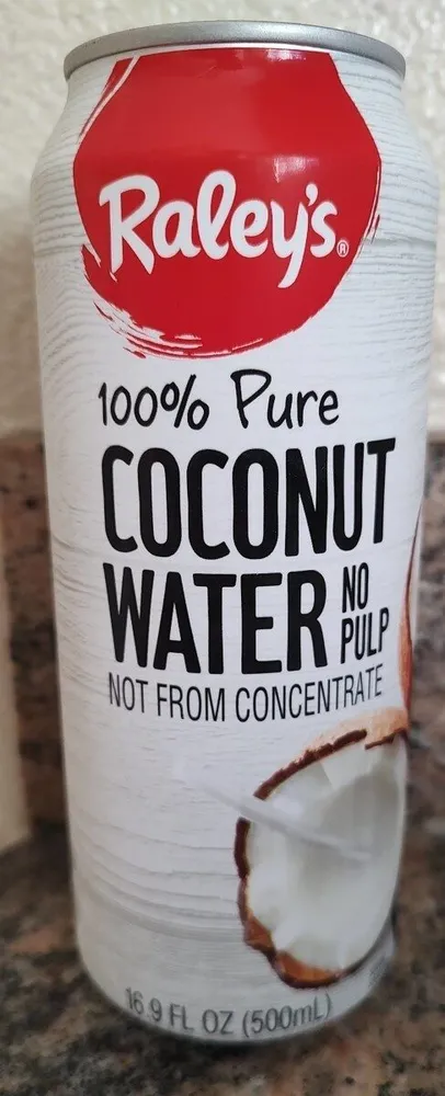 Pure Coconut Water no pulp not from concentrate