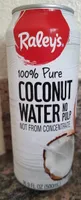 Pure Coconut Water no pulp not from concentrate