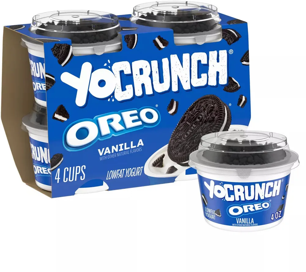 Yocrunch Oreo Vanilla Low Fat Yogurt