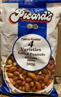 4 Varieties Salted Peanuts