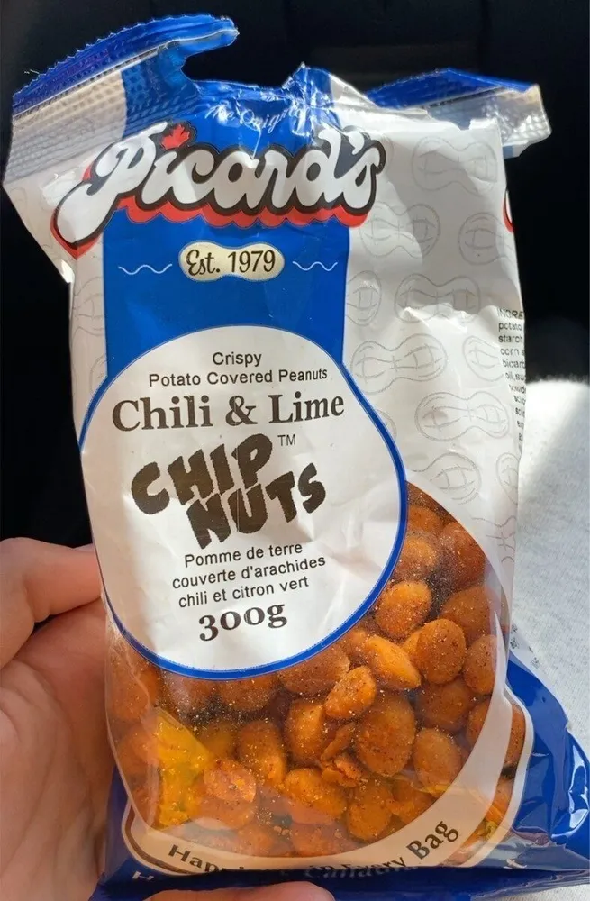 Crispy potato covered peanuts