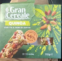 quinoa, uvetta e semi di zucca