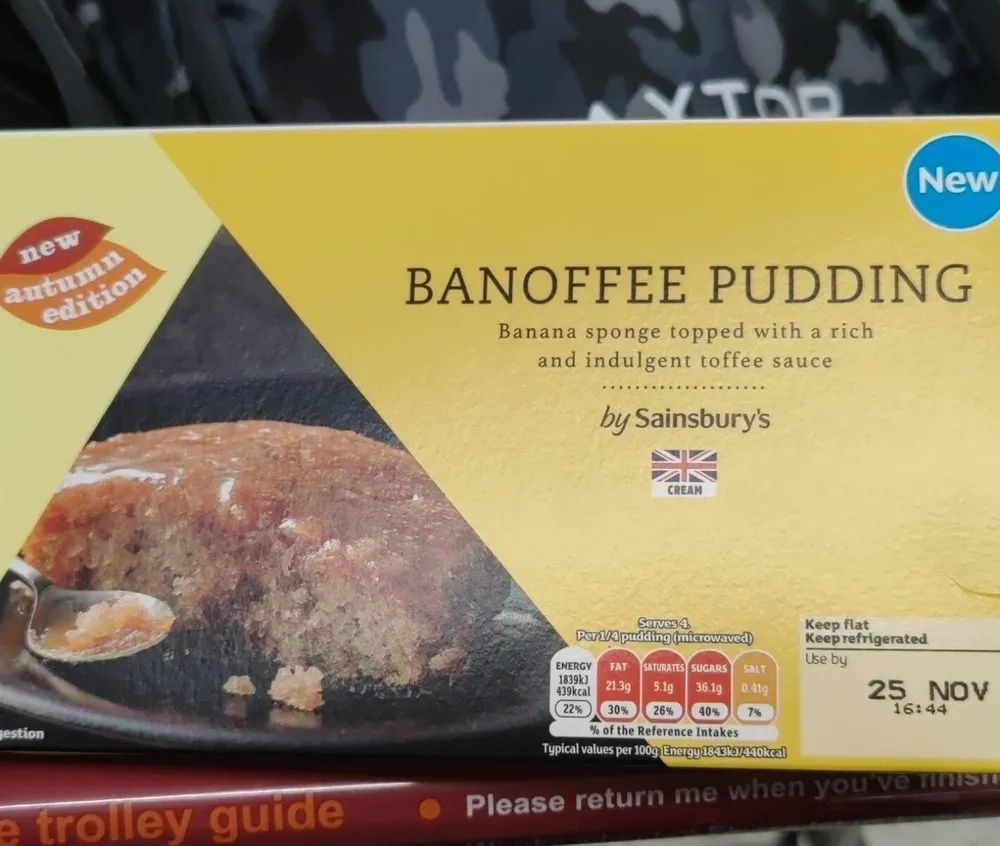 Banoffee pudding