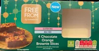 Chocolate orange brownie slices