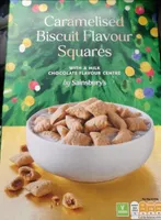 Caramelized biscuit flavour squares