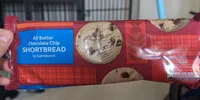 All butter choc chip shortbread
