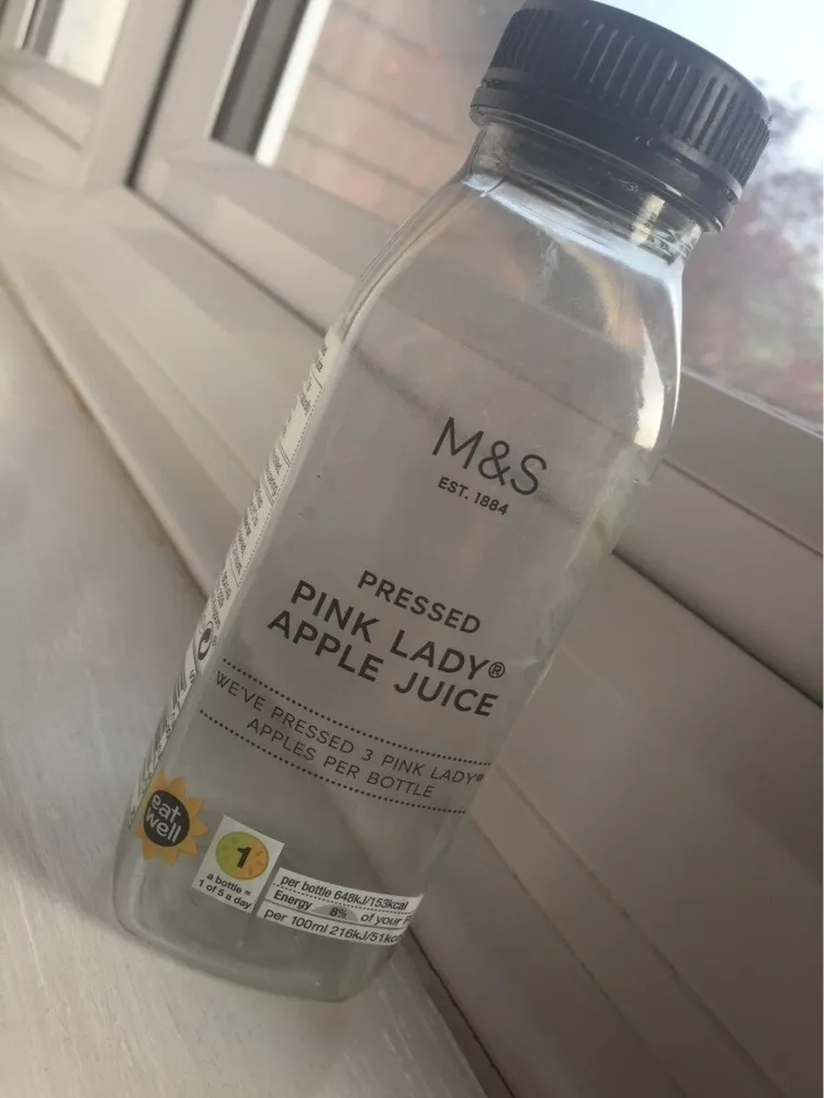 Pressed pink lady apple juice