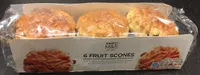6 scones aux raisins de Smyrne